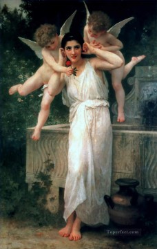 William Adolphe Bouguereau Painting - Jeunesse Realism angel William Adolphe Bouguereau